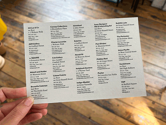 Bloomsbury Map