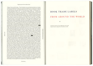 Book trade labels from around the world