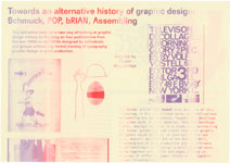 Towards an alternative history of graphic design: Schmuck, POP, bRIAN, Assembling